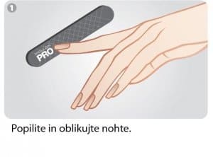 pilica za nohte oblikovanje